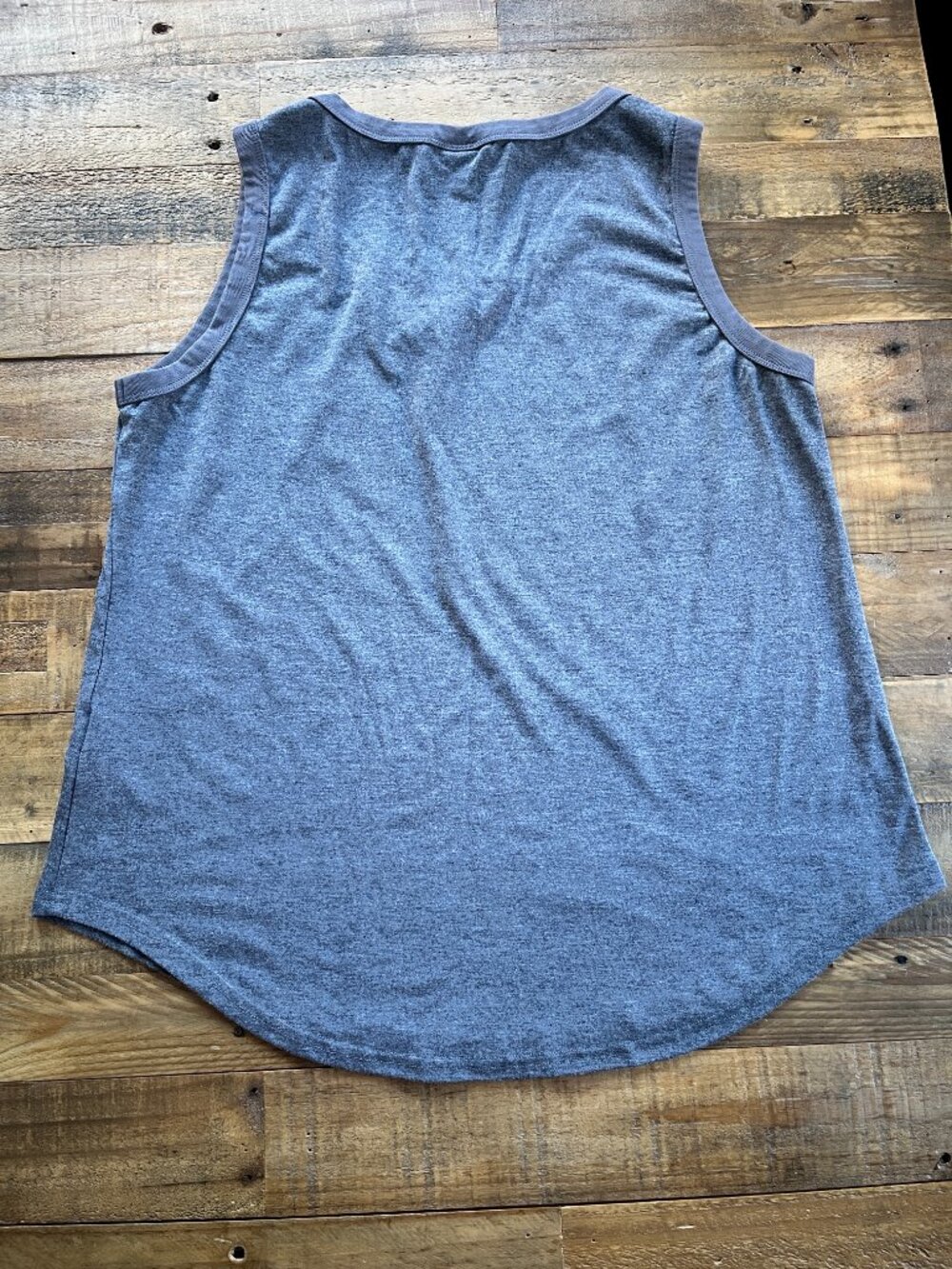 Automet Heather Gray Ringer Tank Top XL - Picture 2 of 2